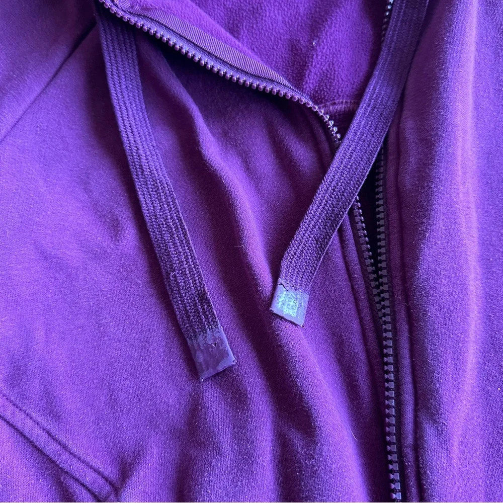 Athleta Triumph Hooded Sweatshirt size small Zip Jacket Purple 486251 - Picture 10 of 13